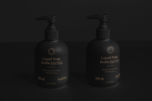 沐浴露化妆品包装瓶设计展示样机 Liquid Soap Bottle Mockup Vol2