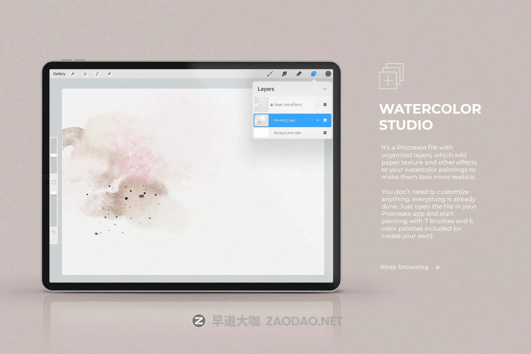 水彩绘画质感Procreate笔刷套装 Realistic Procreate Watercolor Kit插图1 水彩绘画质感Procreate笔刷套装 Realistic Procreate Watercolor Kit插图1