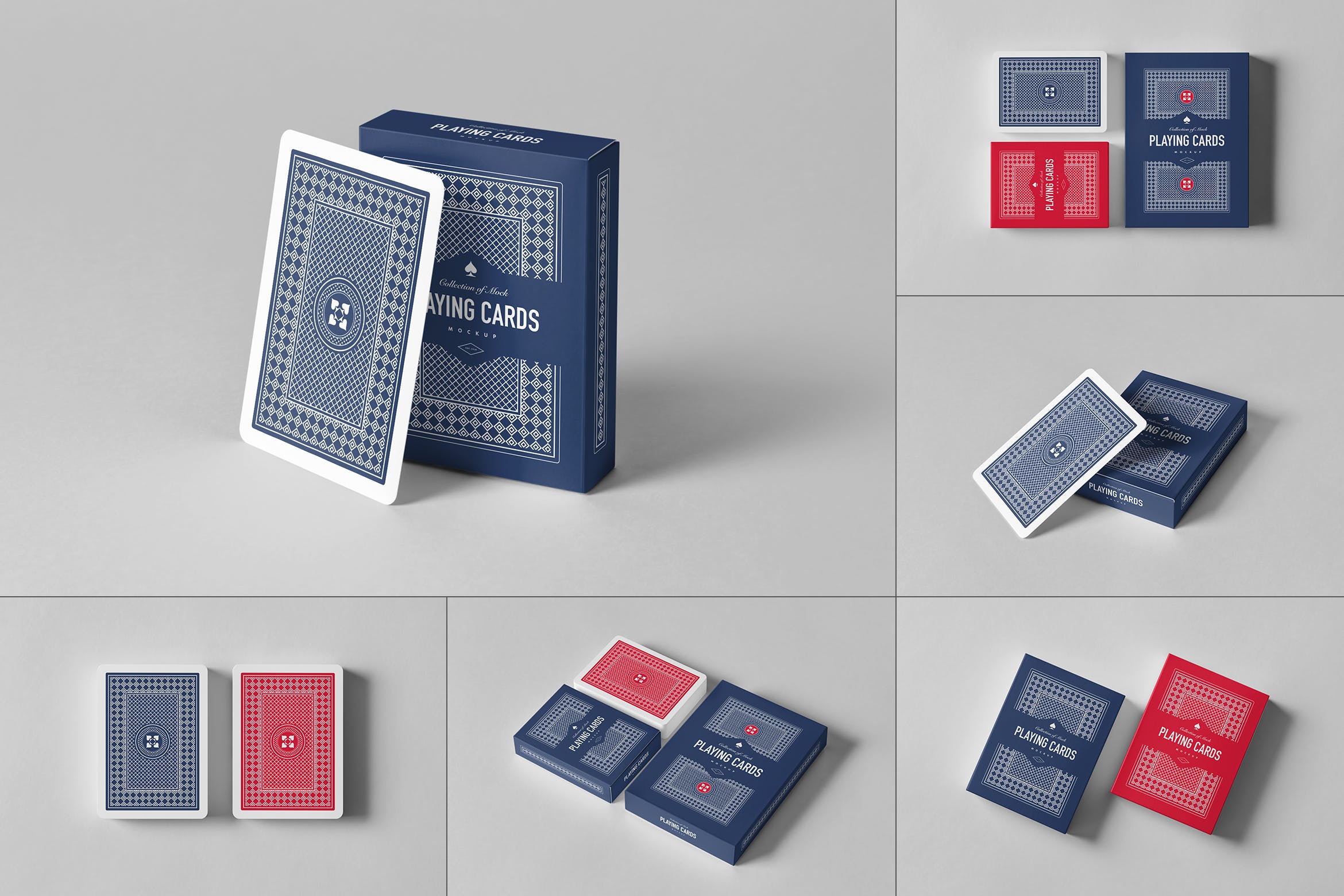 10款扑克牌卡片设计展示样机模板 playing card mockup