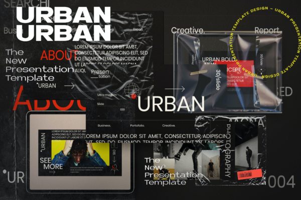 潮流商务策划案演示文稿设计模板 Urban – Creative Business Powerpoint