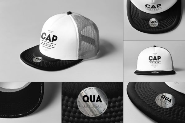 5款运动棒球帽PSD样机模板 Cap Mockup 2
