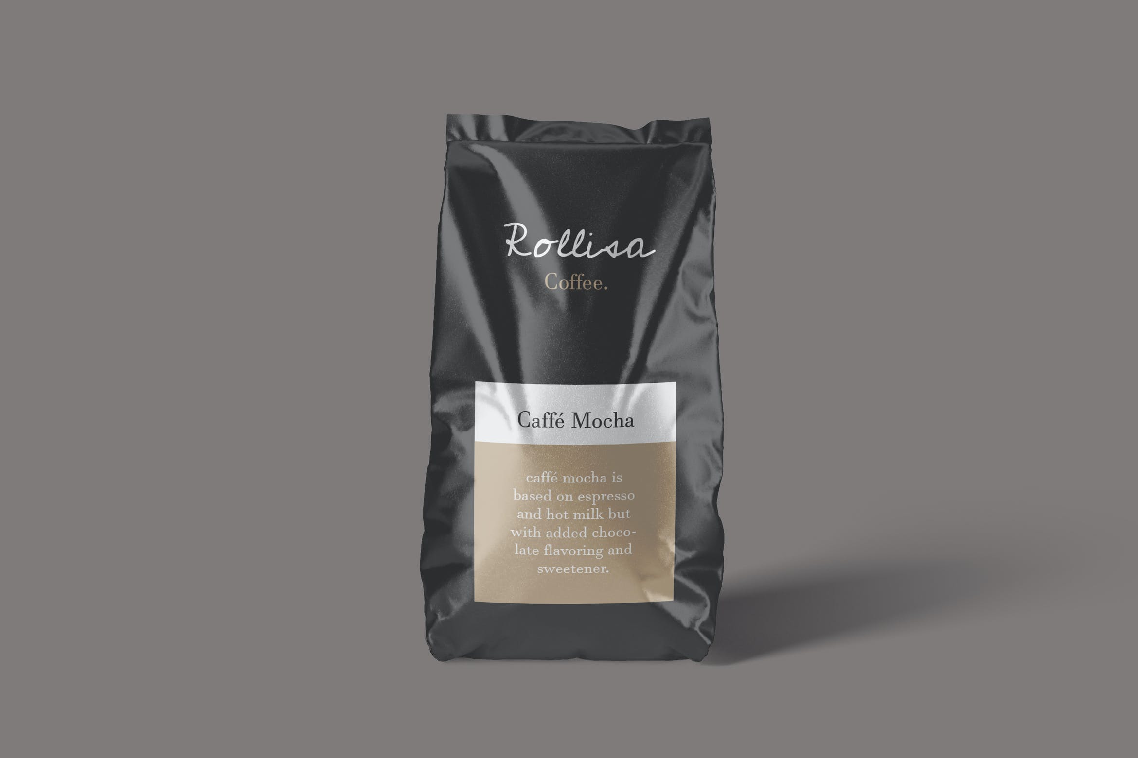 4款咖啡食品塑料包装袋样机模板pouchpackagingmockups