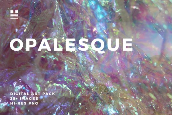 28个彩色透明塑料薄膜图片纹理素材 Opalesque