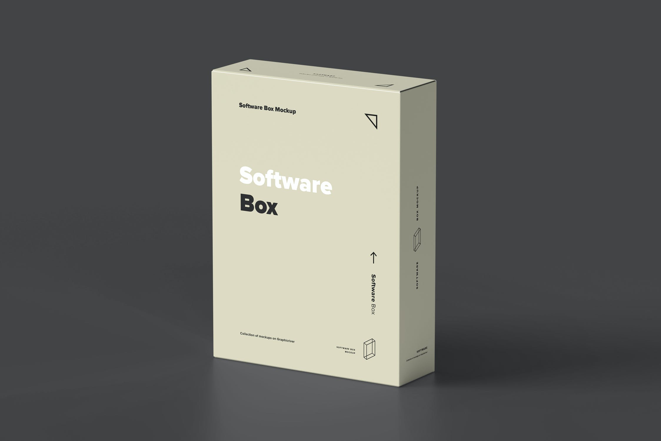 10款软件光盘cd包装盒样机模板 software box mockup 2