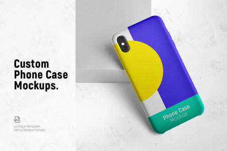 4款手机外壳样机模板 Phone Case Mockups