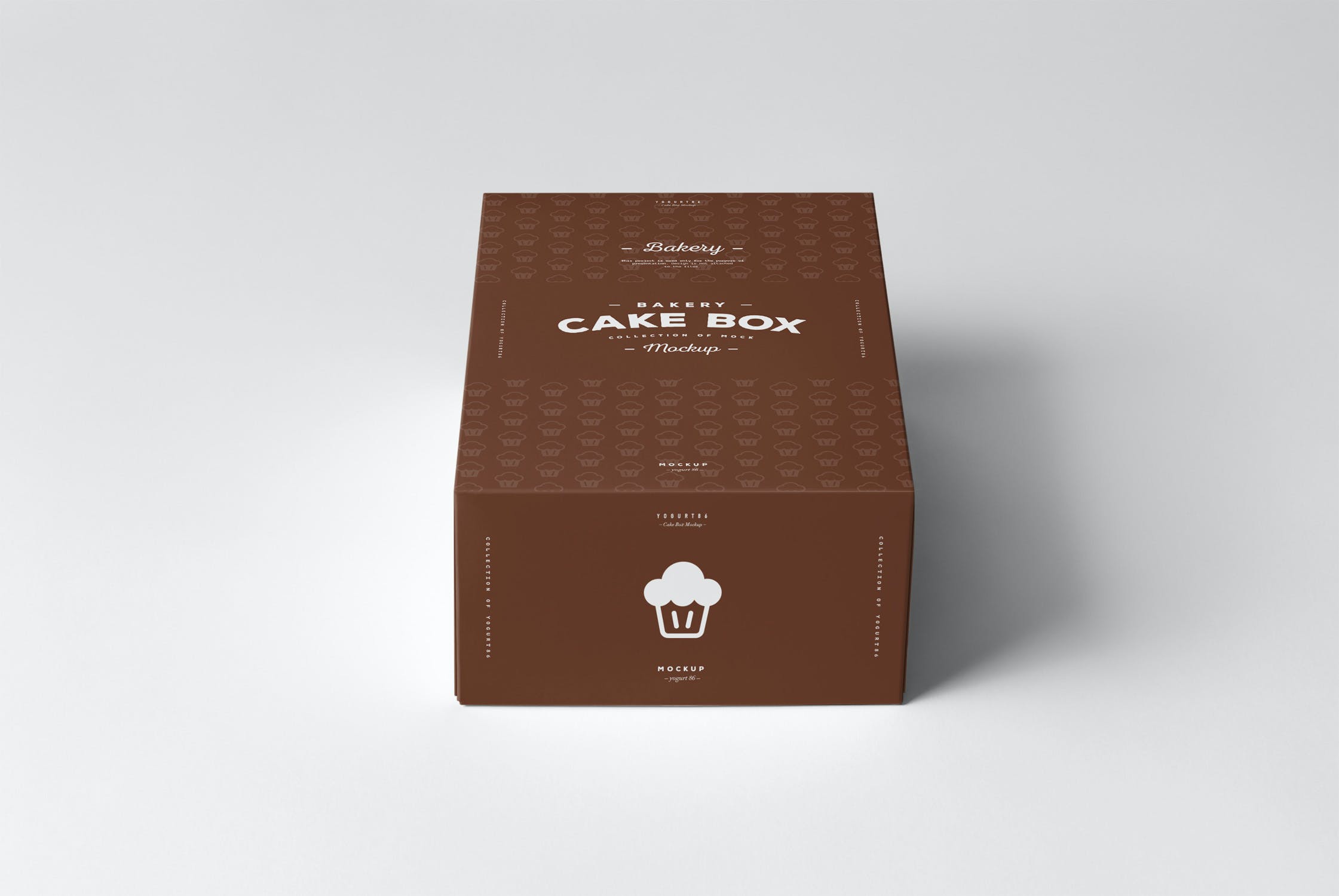 6款蛋糕包装纸盒样机模板cakeboxmockup
