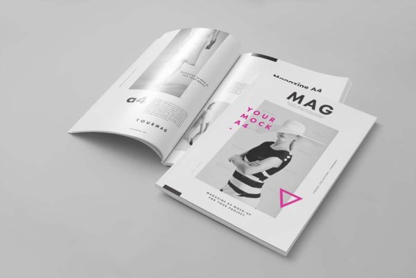 8款A4宣传画册杂志样机模板 A4 Magazine Mockup 2