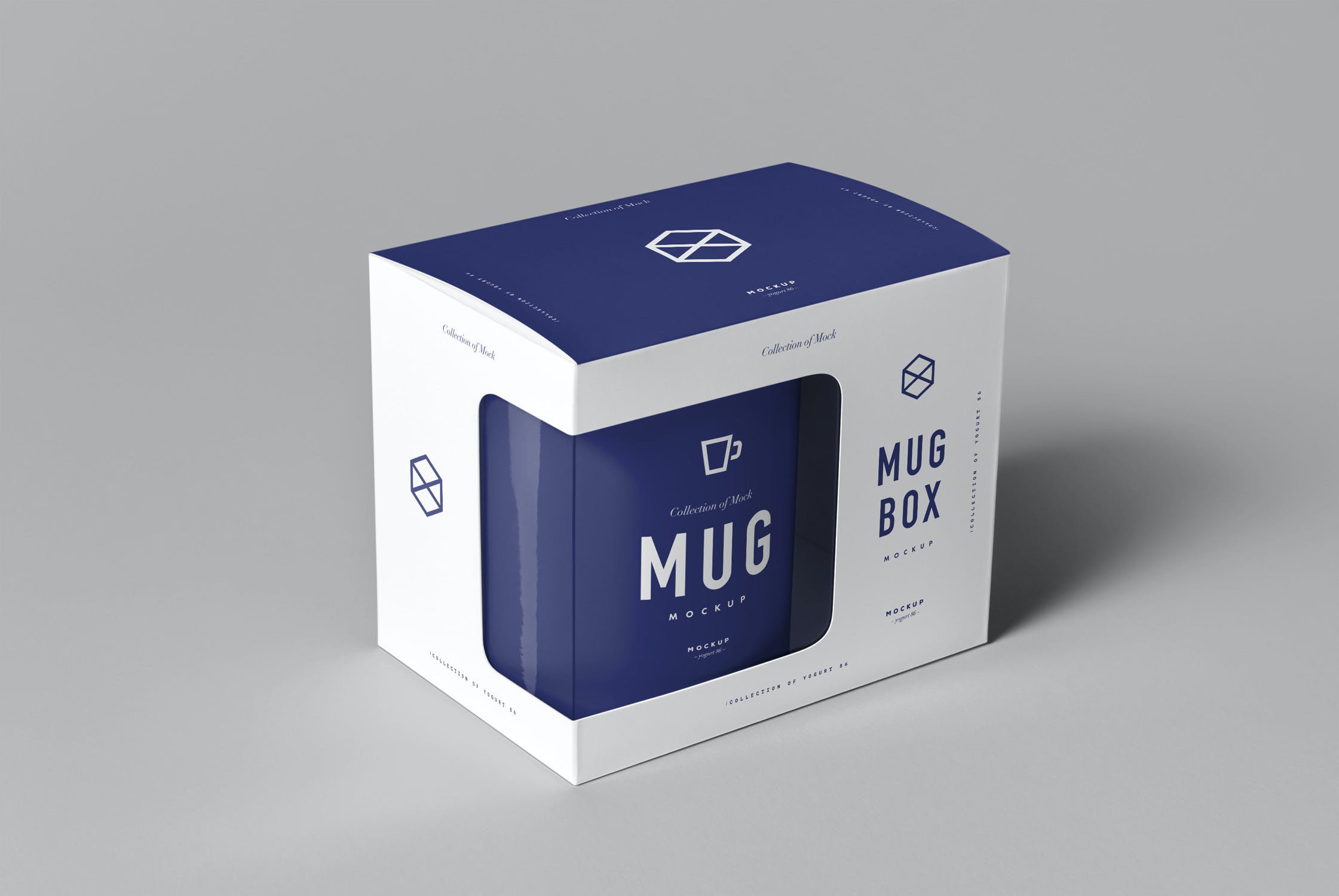 8款馬克杯包裝盒樣機模板mugboxmockup