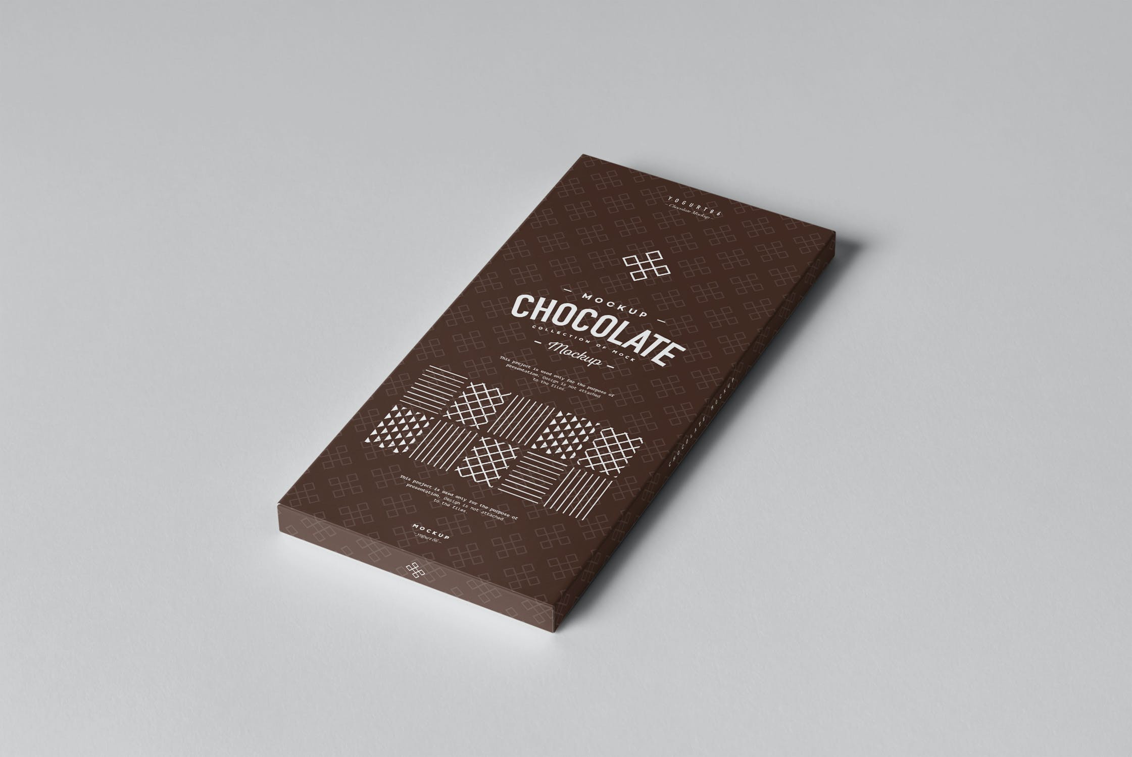 6款巧克力棒包裝盒樣機模板chocolatemockup