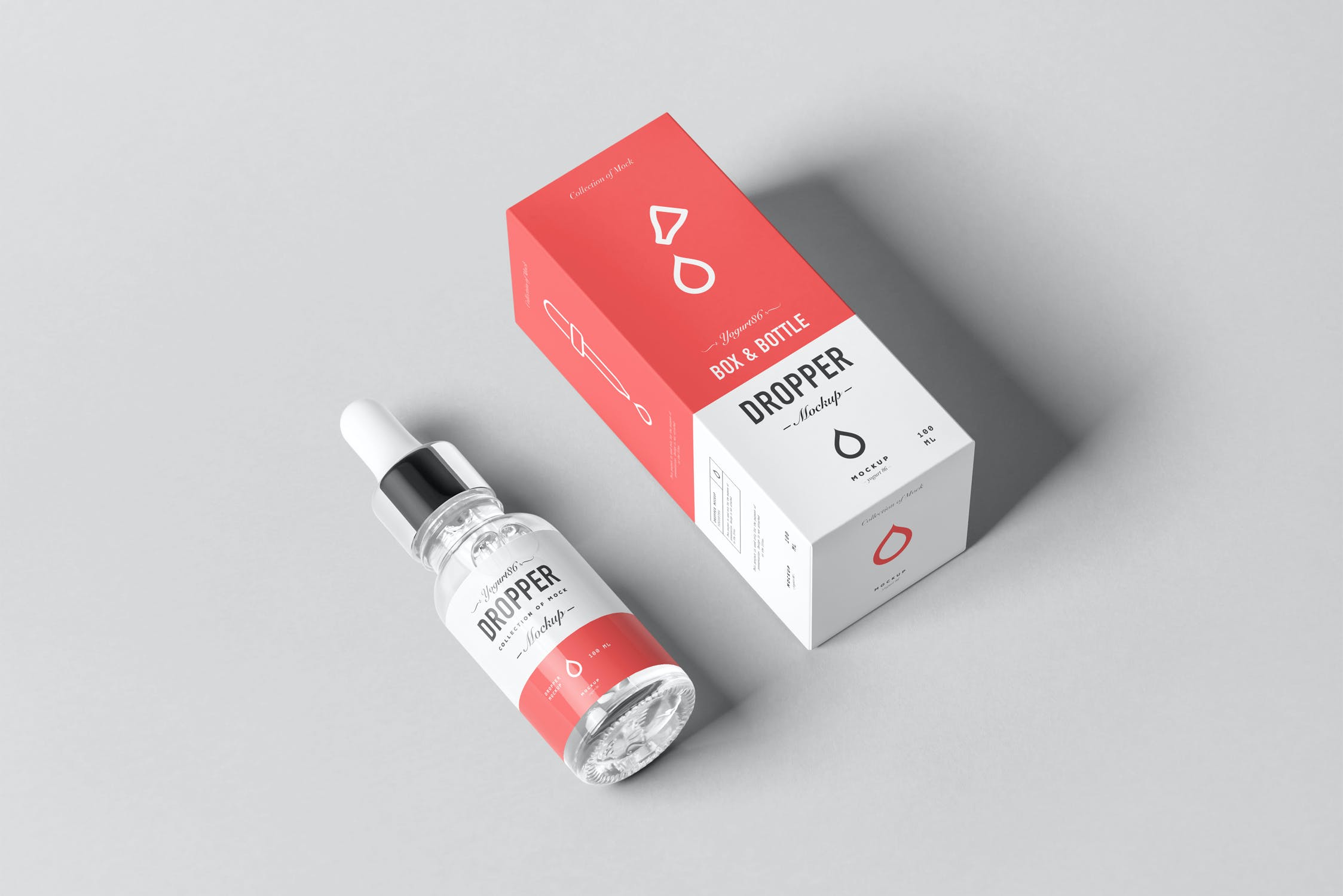 药物化妆品滴管瓶包装盒样机模板dropperbottlemockup4