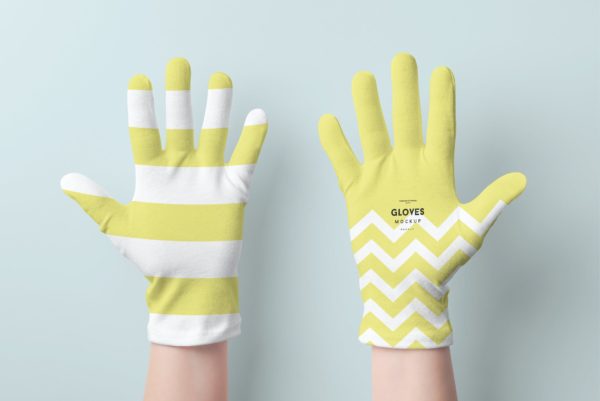8款手套设计展示样机模板 Gloves Mockup