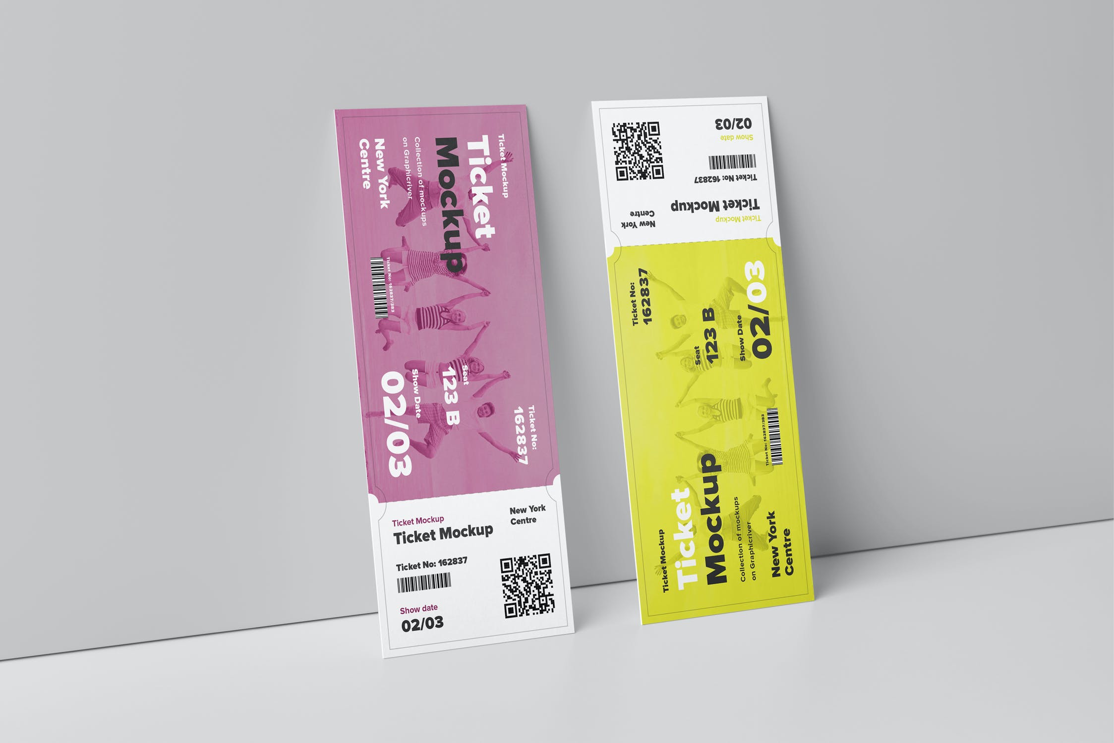 7款电影机票票务样机模板ticketmockup