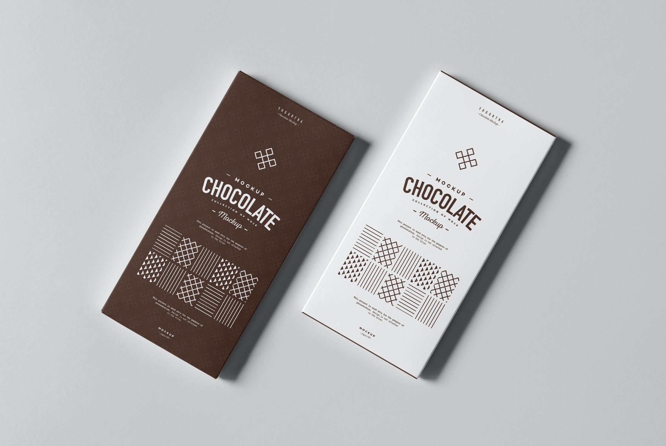 6款巧克力棒包装盒样机模板chocolatemockup