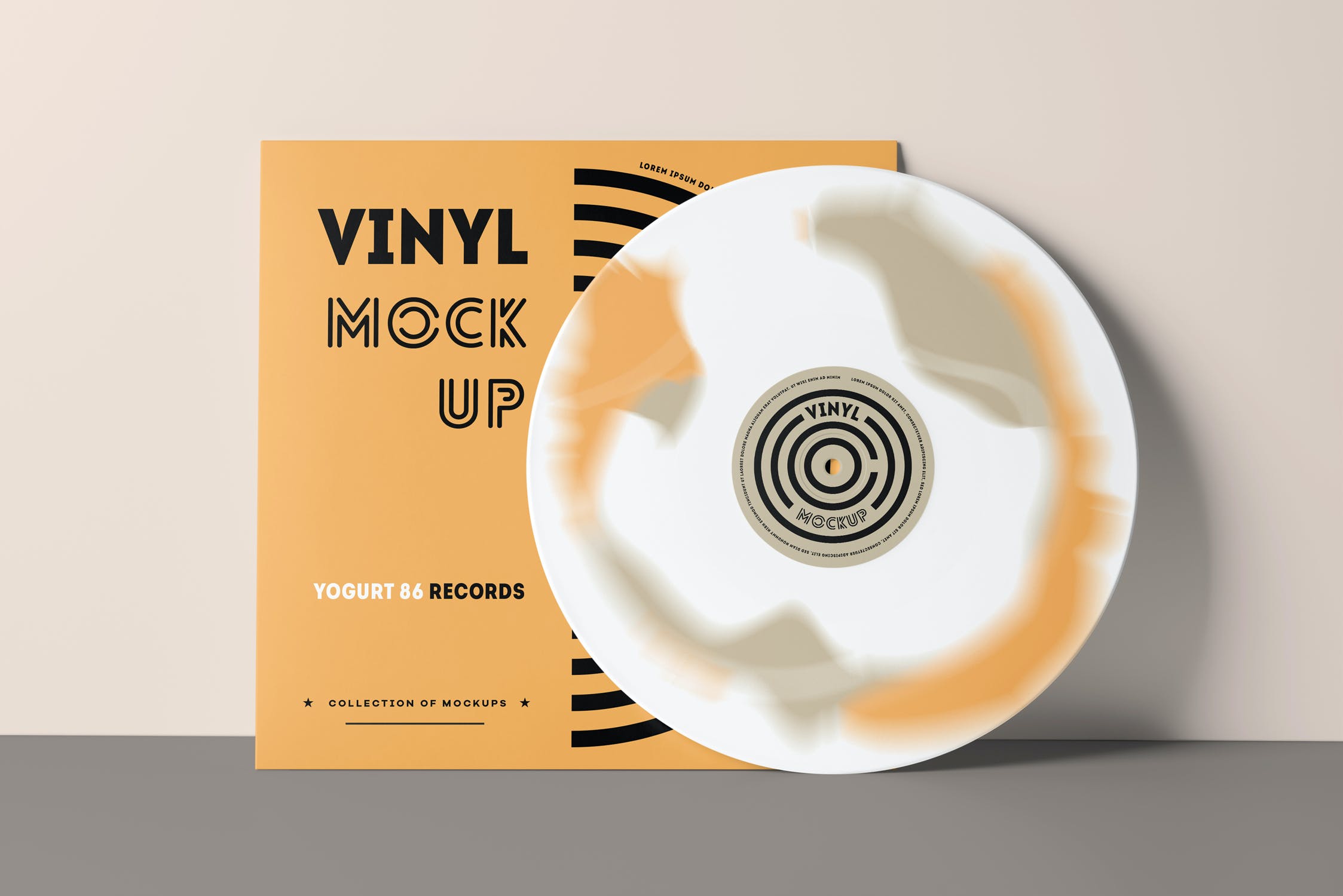 8款cd唱片包装袋样机模板vinylmockup3