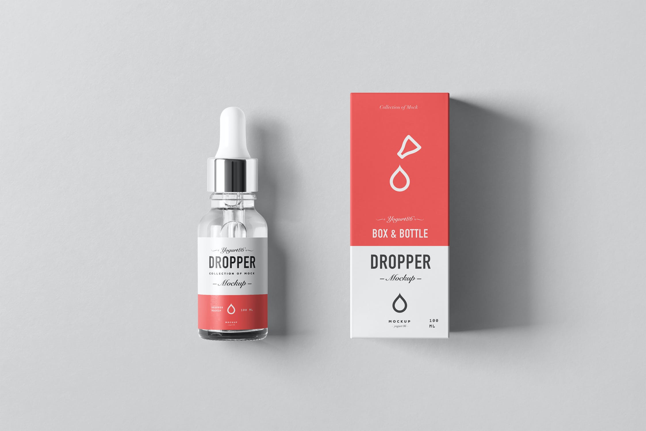 药物化妆品滴管瓶包装盒样机模板dropperbottlemockup4