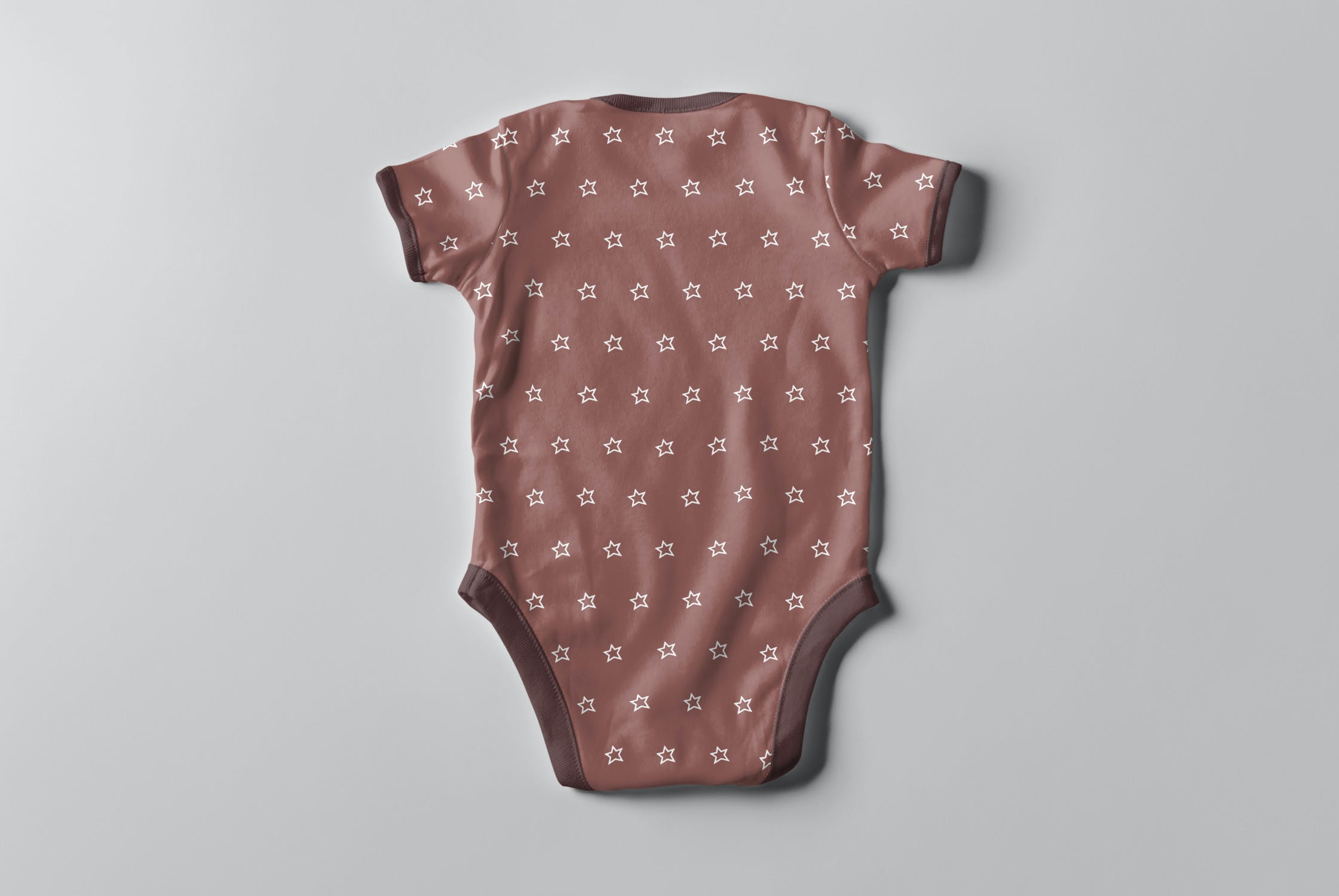 嬰兒半袖三角連體衣psd樣機模板babybodysuitmockup