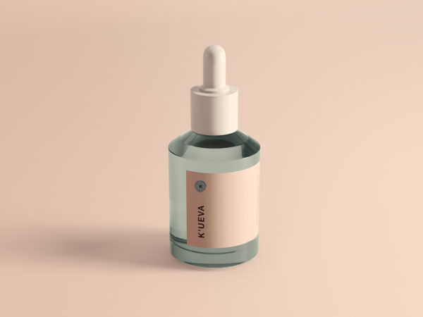 化妆品药物滴管瓶样机模板 Fat Dropper Mockup