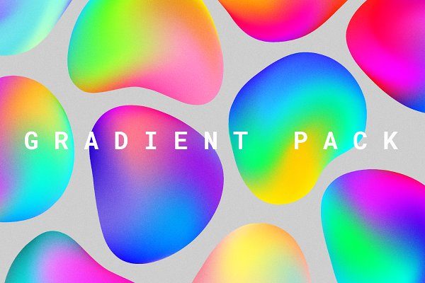 抽象有趣渐变气泡矢量图形素材 Abstract Gradient Pack