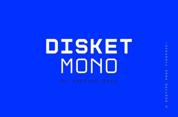 时尚无衬线英文字体下载 Disket Mono Font