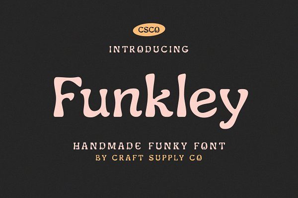 时尚标题设计手写衬线英文字体下载 Funkley – Handmade Funky Font