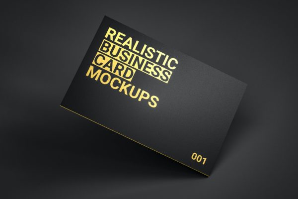 16个逼真商务名片卡片设计展示样机模板 Realistic Business Card Mockups