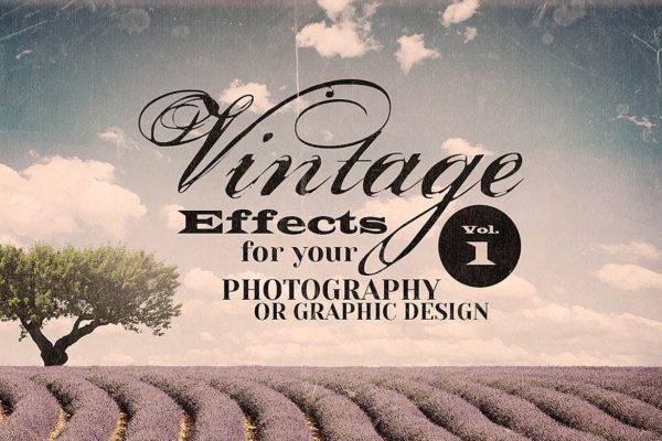 30张复古老式褶皱破裂纸书套纹理素材 Vintage Effects for Photo or Designs