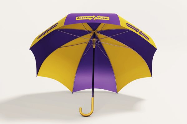 9款雨伞太阳伞印花设计展示样机模板 Umbrella MockUp