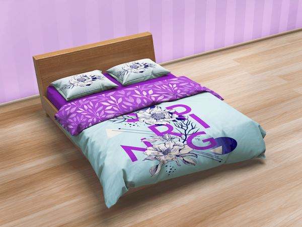 11款床上用品棉被枕头印花设计展示样机 Bedding Sets & Bed Linen Mockup