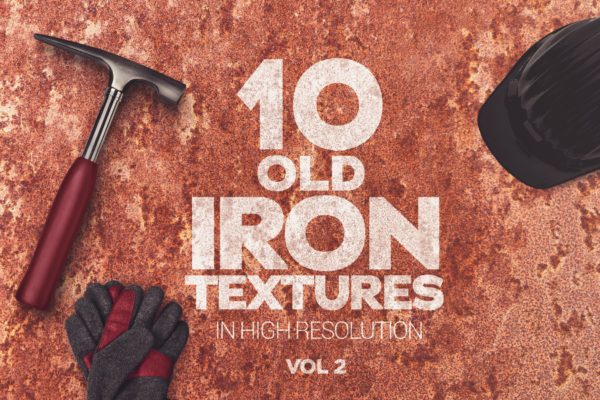 10款高清生锈破裂旧铁背景纹理素材 Old Iron Textures x10 Vol 2