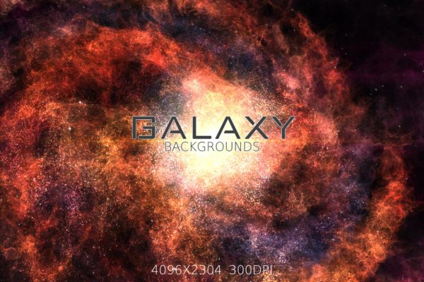 6张高清太空银河星云背景素材 Galaxy Backgrounds