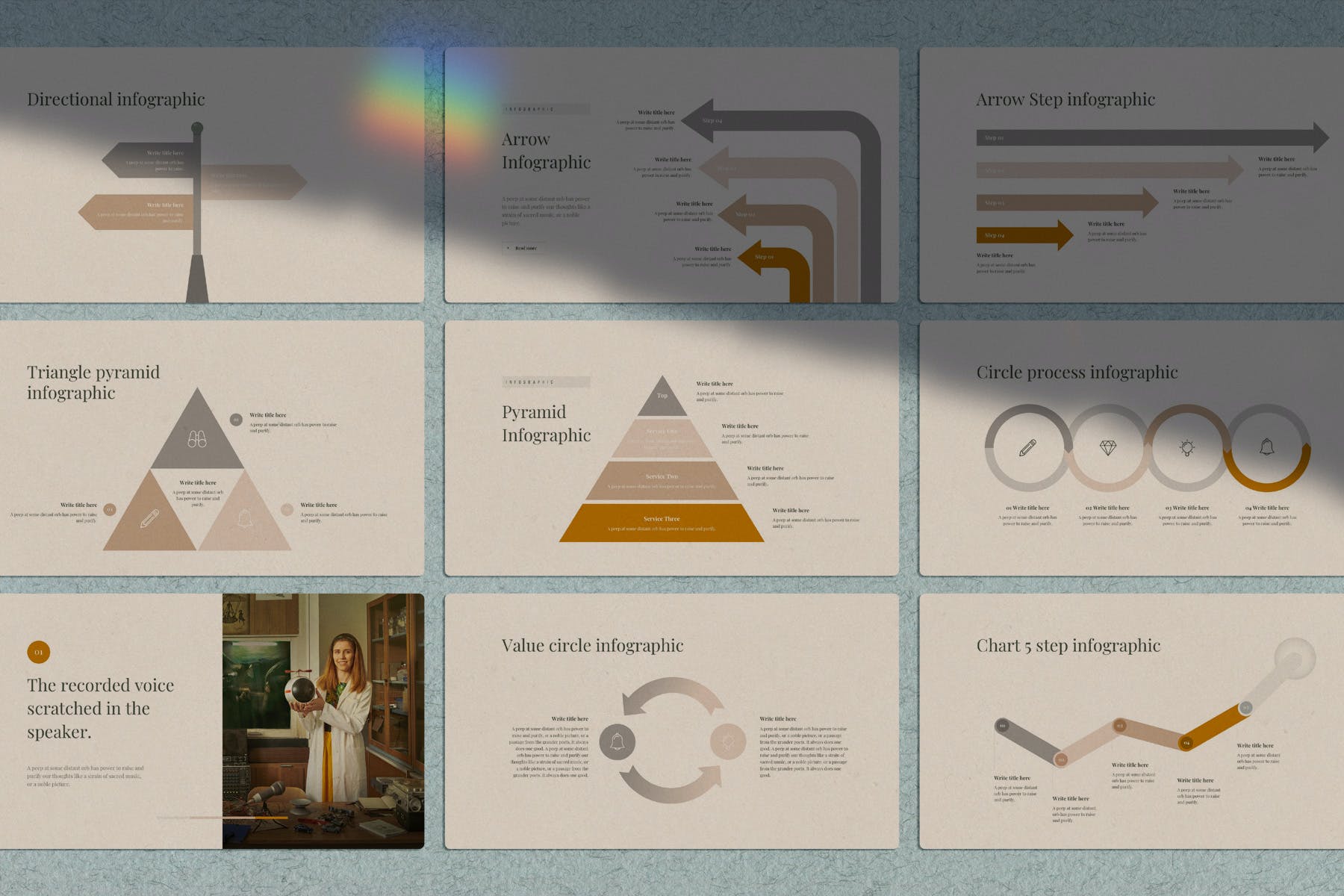 潮流服装品牌营销策划书幻灯片设计模板 COLOR Powerpoint Template插图9