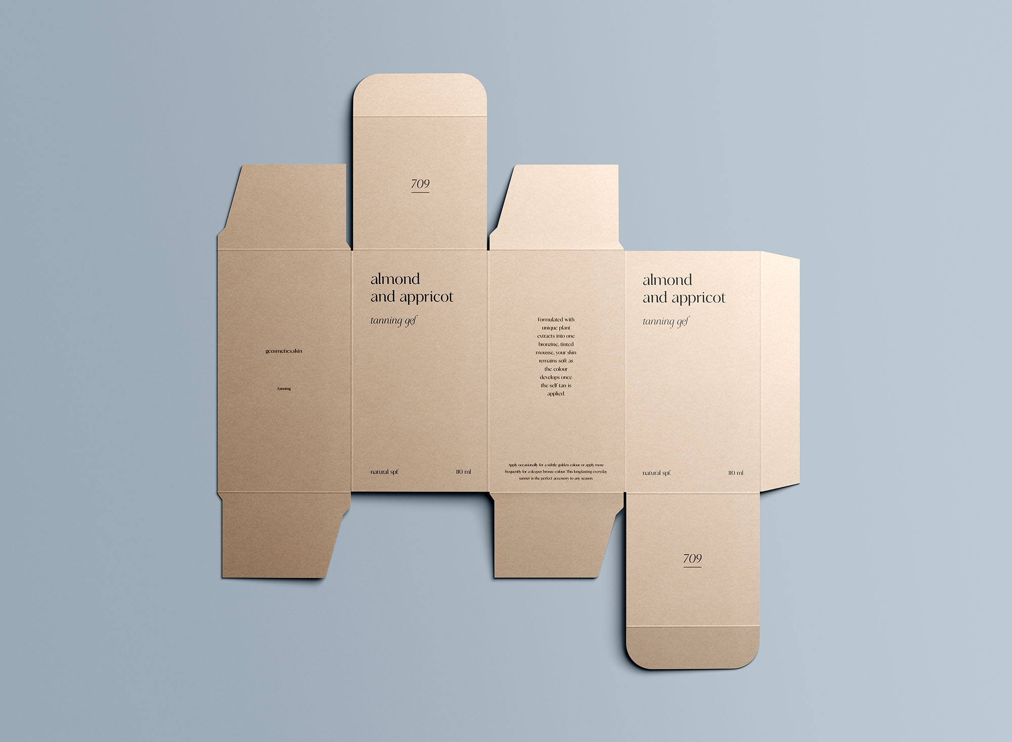 7款矩形产品包装纸盒设计智能贴图psd样机模板 unfolded rectangle