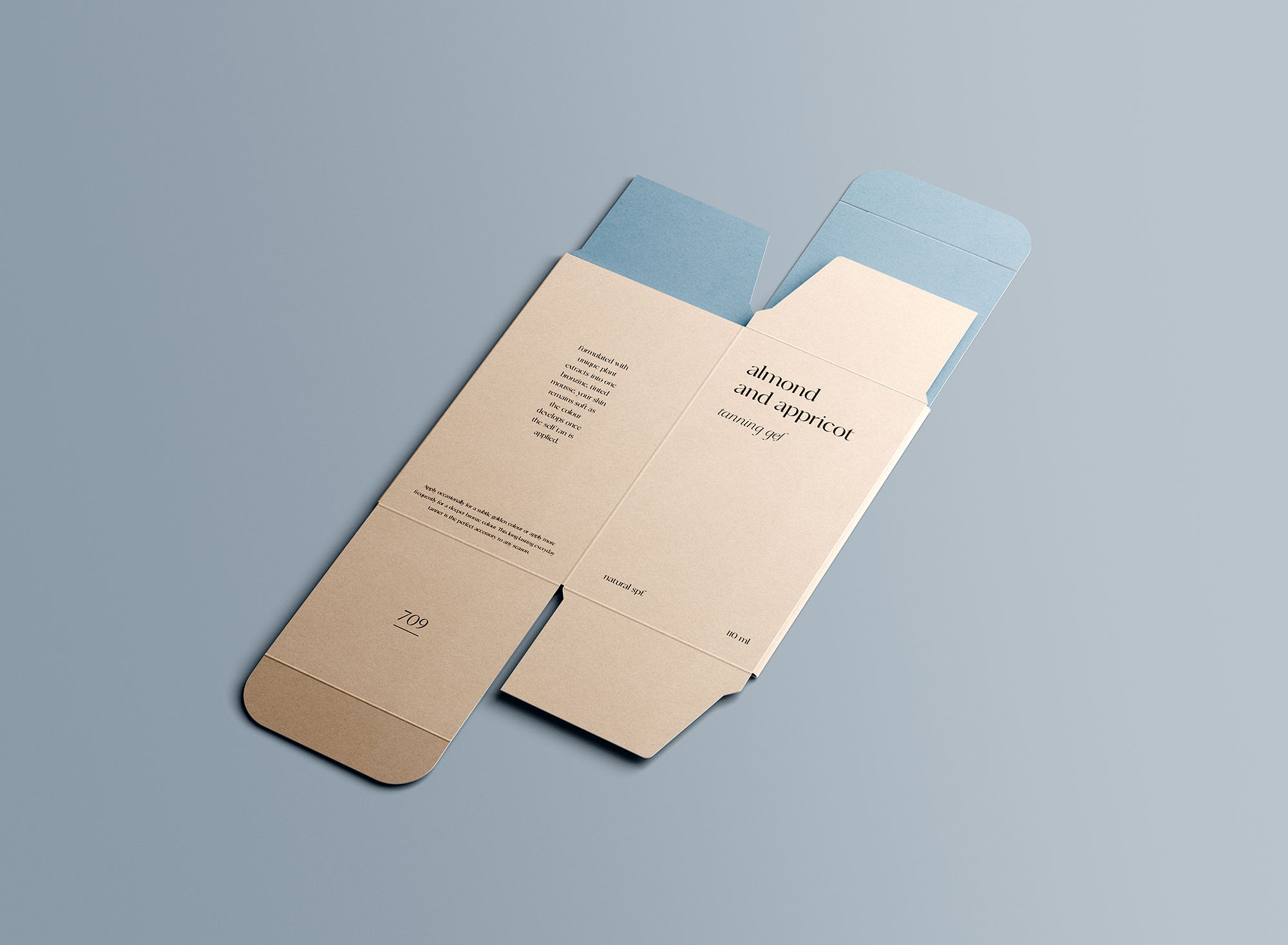 7款矩形产品包装纸盒设计智能贴图psd样机模板 unfolded rectangle