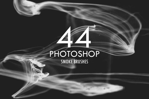 44款逼真烟雾水墨效果PS笔刷 44 Photoshop Smoke Brushes