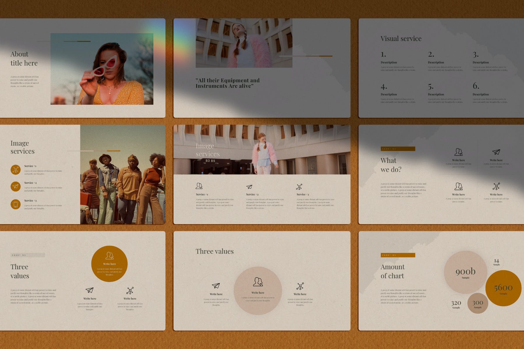 潮流服装品牌营销策划书幻灯片设计模板 COLOR Powerpoint Template插图5