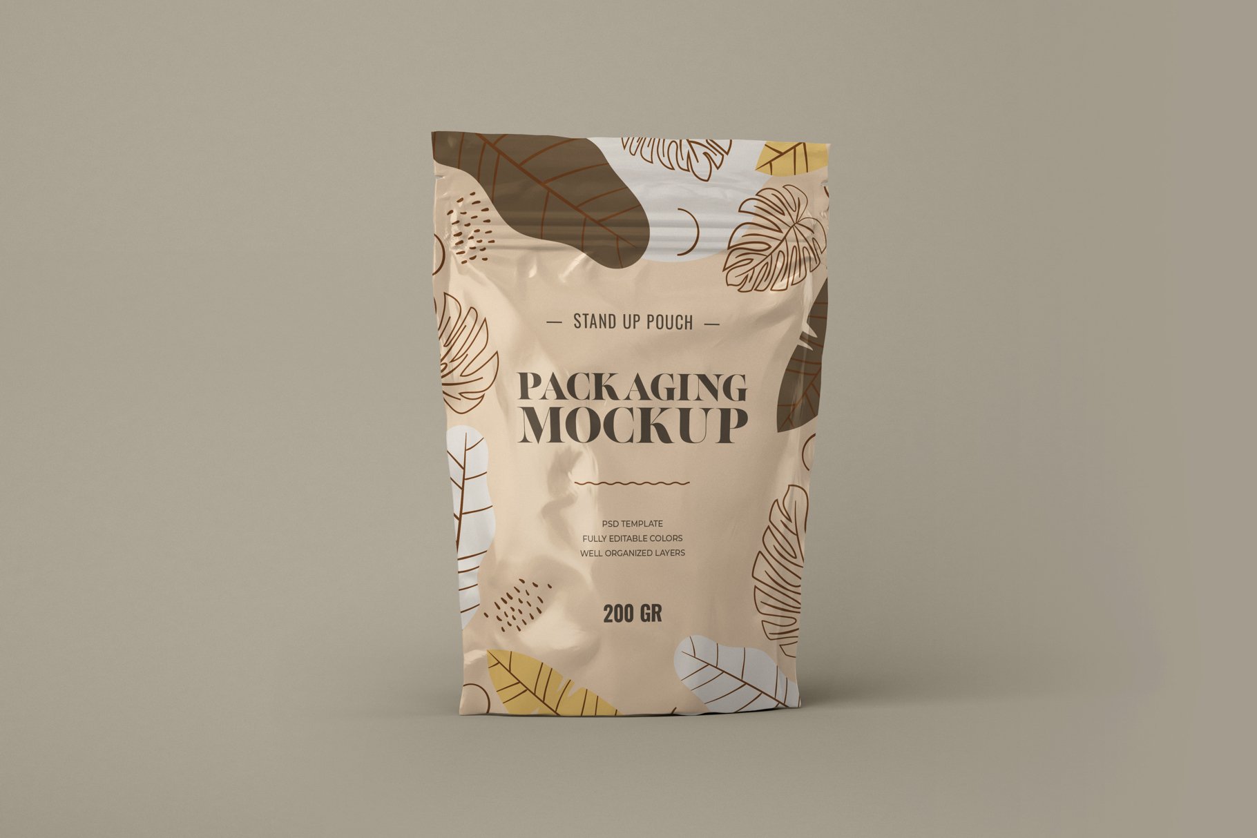 10款食品自立袋自封袋包装袋设计展示样机模板合集 stand up pouch