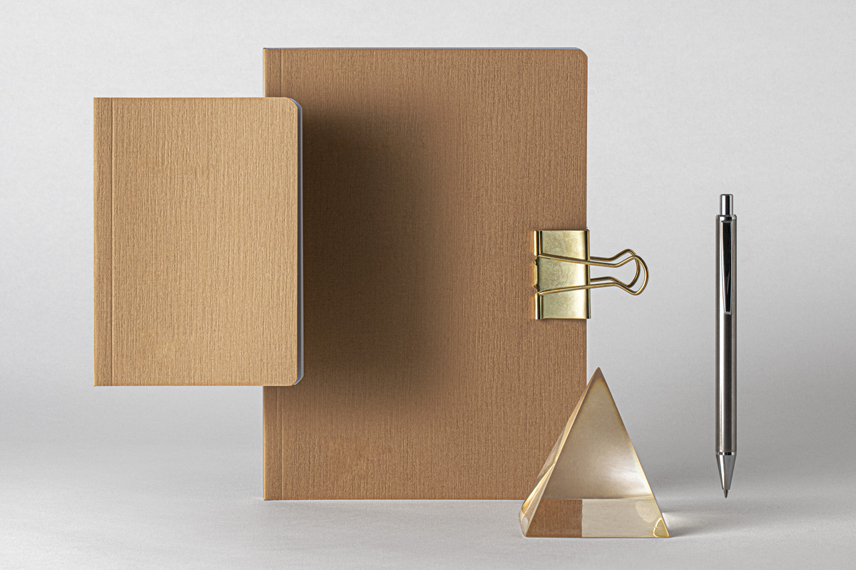 优雅牛皮纸笔记本设计展示psd样机合集 psd kraft notebook set mock