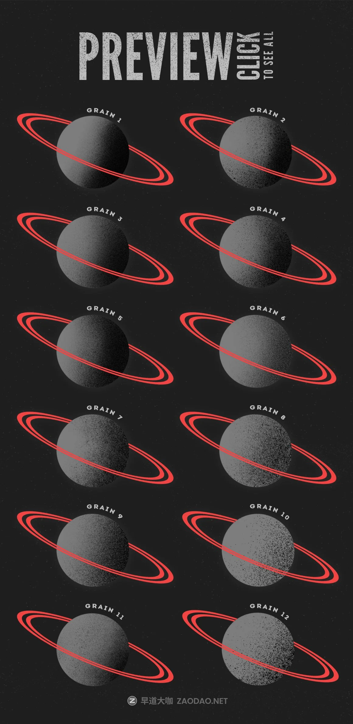 12款粗糙颗粒绘画Procreate笔刷 Grain Procreate Brushes插图4 12款粗糙颗粒绘画Procreate笔刷 Grain Procreate Brushes插图4