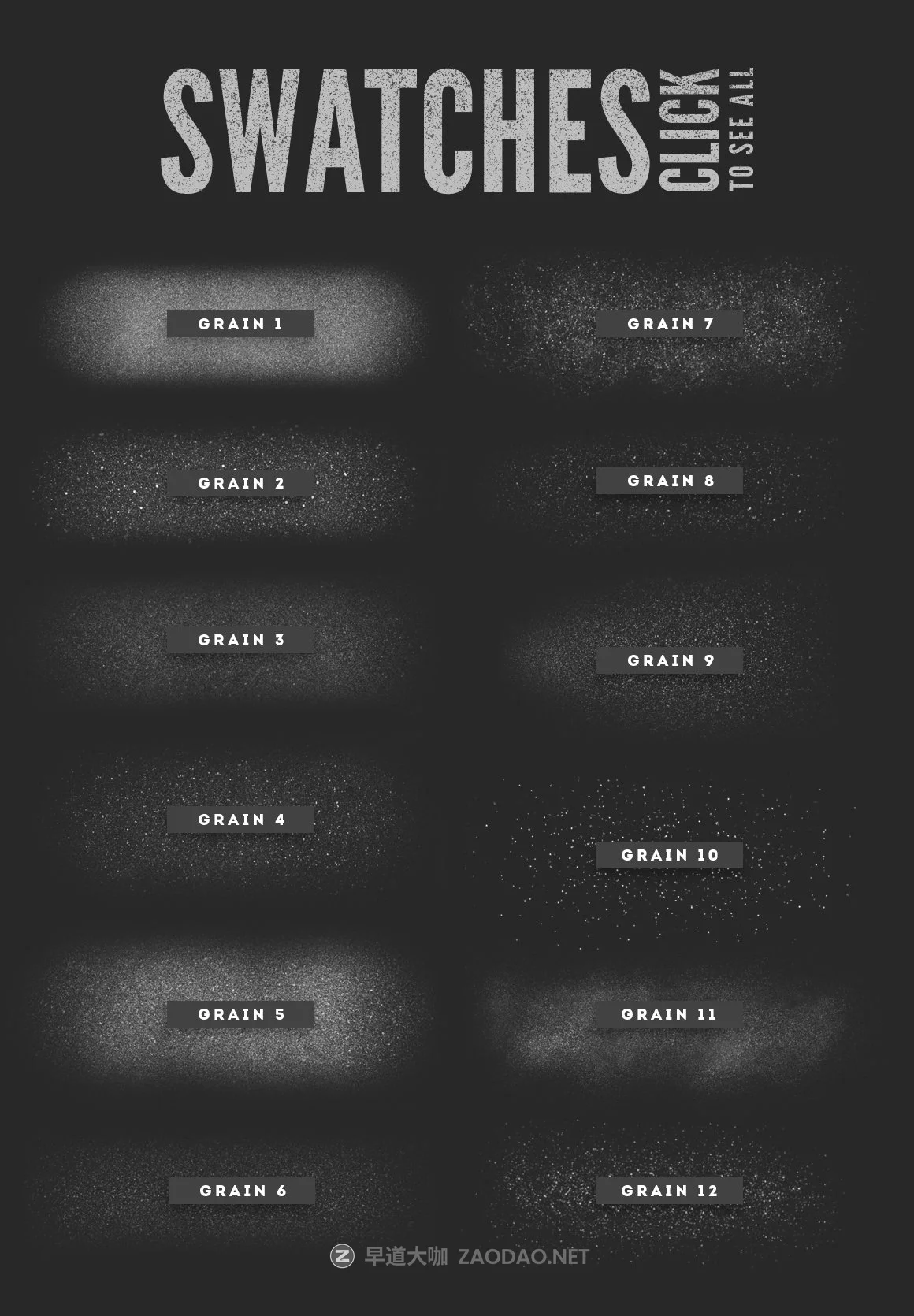 12款粗糙颗粒绘画Procreate笔刷 Grain Procreate Brushes插图5 12款粗糙颗粒绘画Procreate笔刷 Grain Procreate Brushes插图5