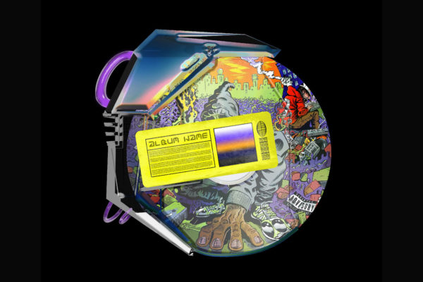 潮流CD光盘贴纸设计展示样机模板 CD Case Mockup