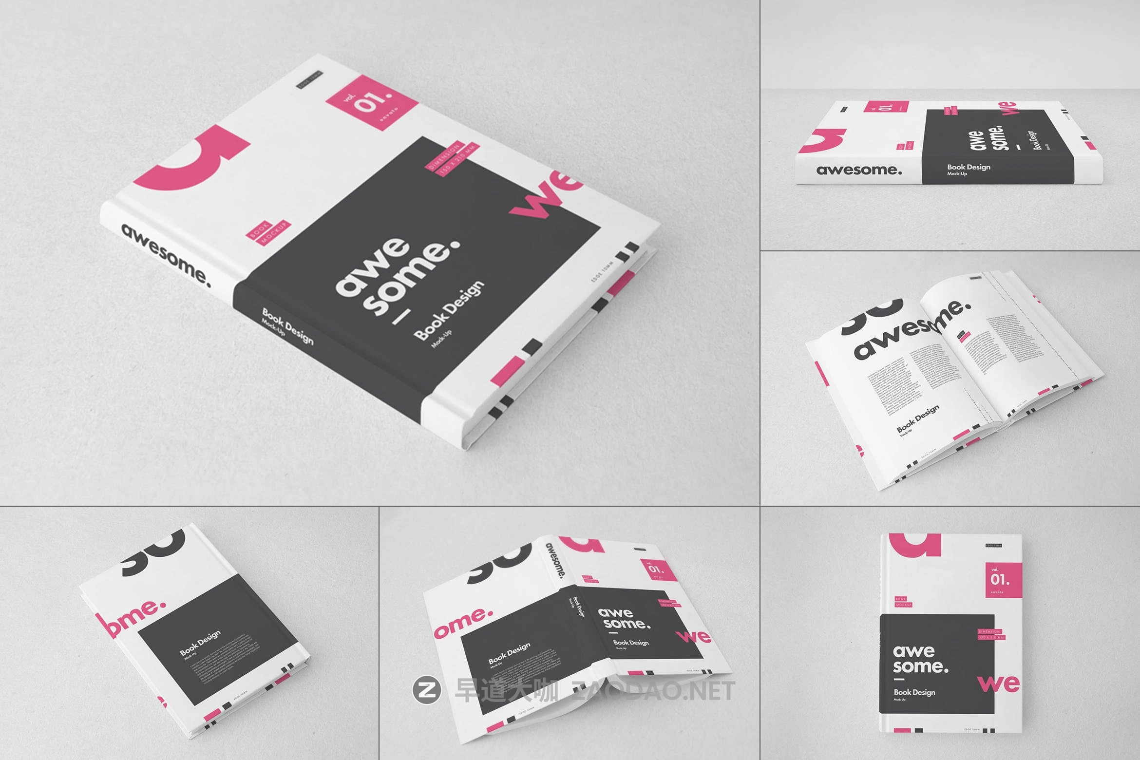 逼真精装书画册设计展示样机PSD模板素材 Book Mockup插图 逼真精装书画册设计展示样机PSD模板素材 Book Mockup插图