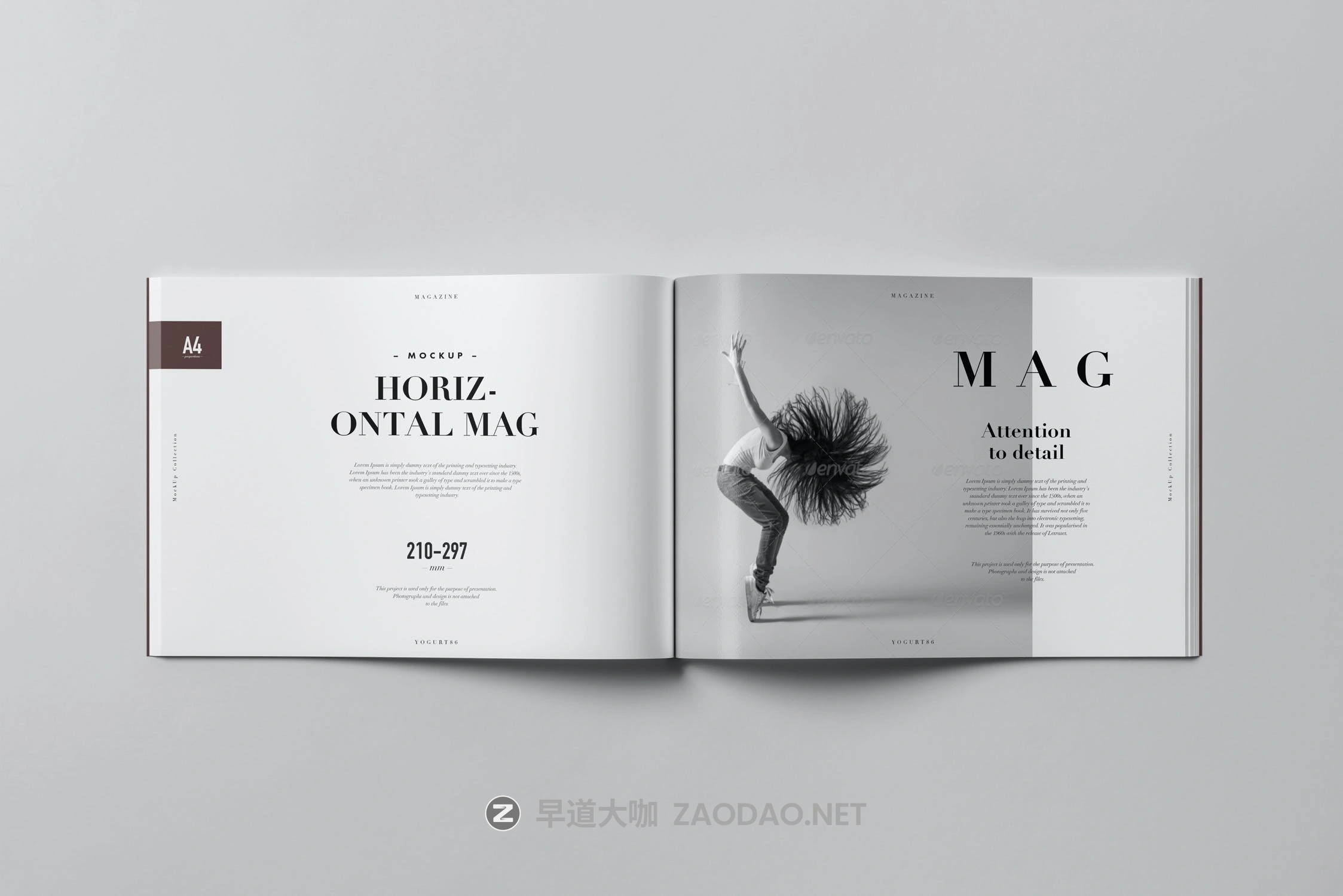 10款A4横版宣传画册杂志设计展示样机PSD模板 A4 Horizontal Magazine Mockup 3插图9 10款A4横版宣传画册杂志设计展示样机PSD模板 A4 Horizontal Magazine Mockup 3插图9