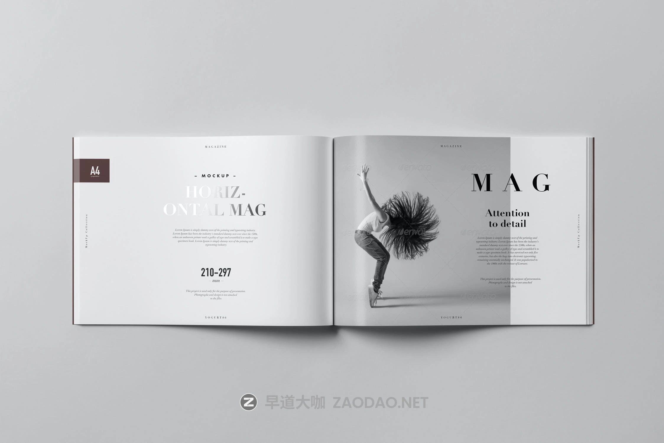 10款A4横版宣传画册杂志设计展示样机PSD模板 A4 Horizontal Magazine Mockup 3插图10 10款A4横版宣传画册杂志设计展示样机PSD模板 A4 Horizontal Magazine Mockup 3插图10