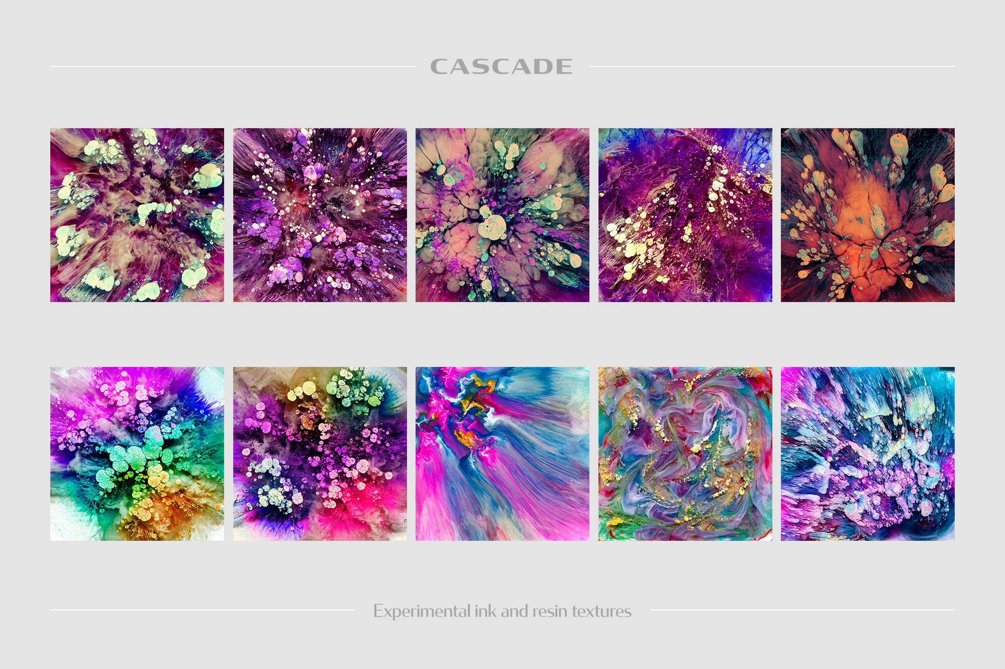 10款炫彩抽象艺术颜料涂鸦视觉海报背景底纹图片素材 Cascade Ink & Resin Textures插图12 10款炫彩抽象艺术颜料涂鸦视觉海报背景底纹图片素材 Cascade Ink & Resin Textures插图12