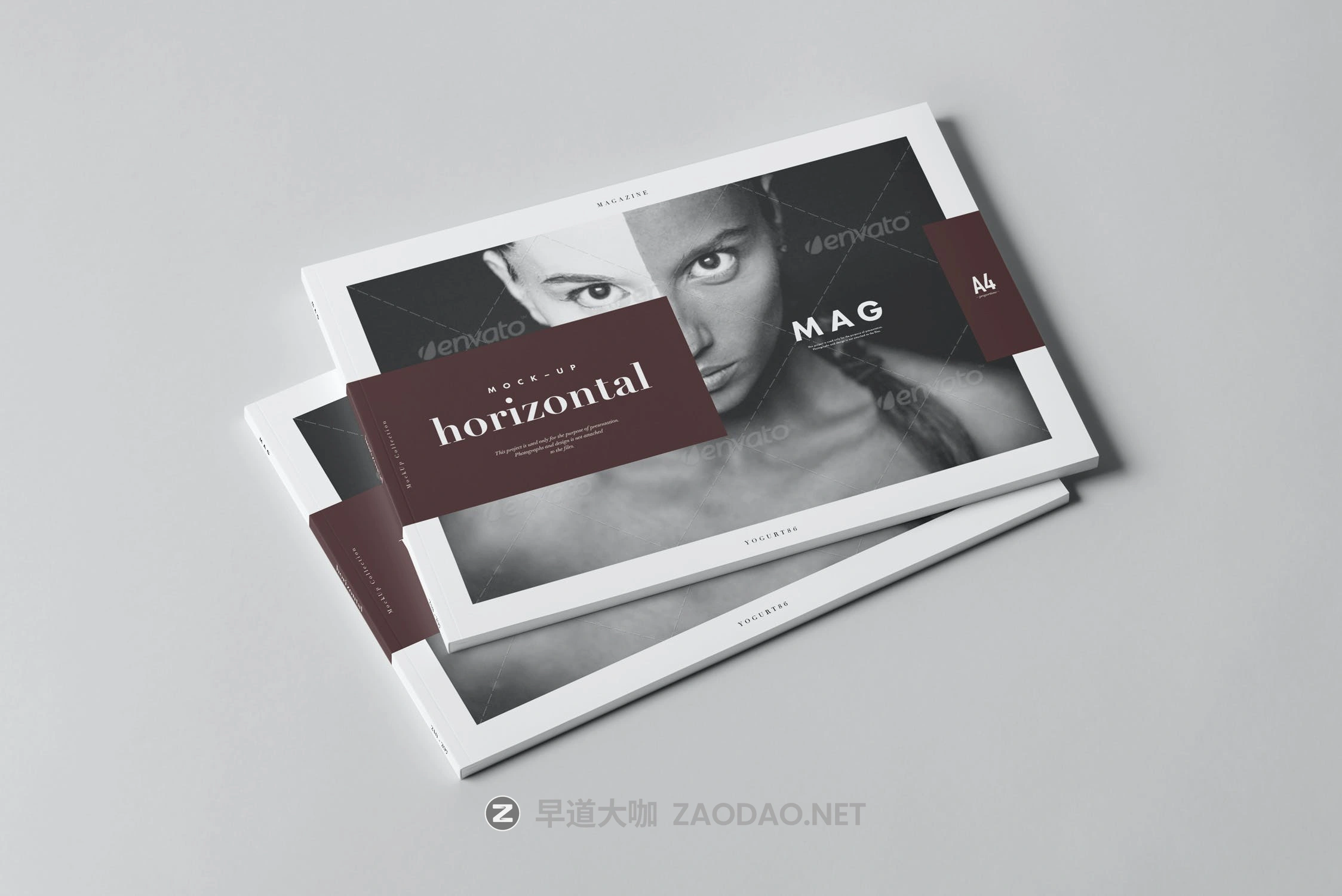 10款A4横版宣传画册杂志设计展示样机PSD模板 A4 Horizontal Magazine Mockup 3插图2 10款A4横版宣传画册杂志设计展示样机PSD模板 A4 Horizontal Magazine Mockup 3插图2