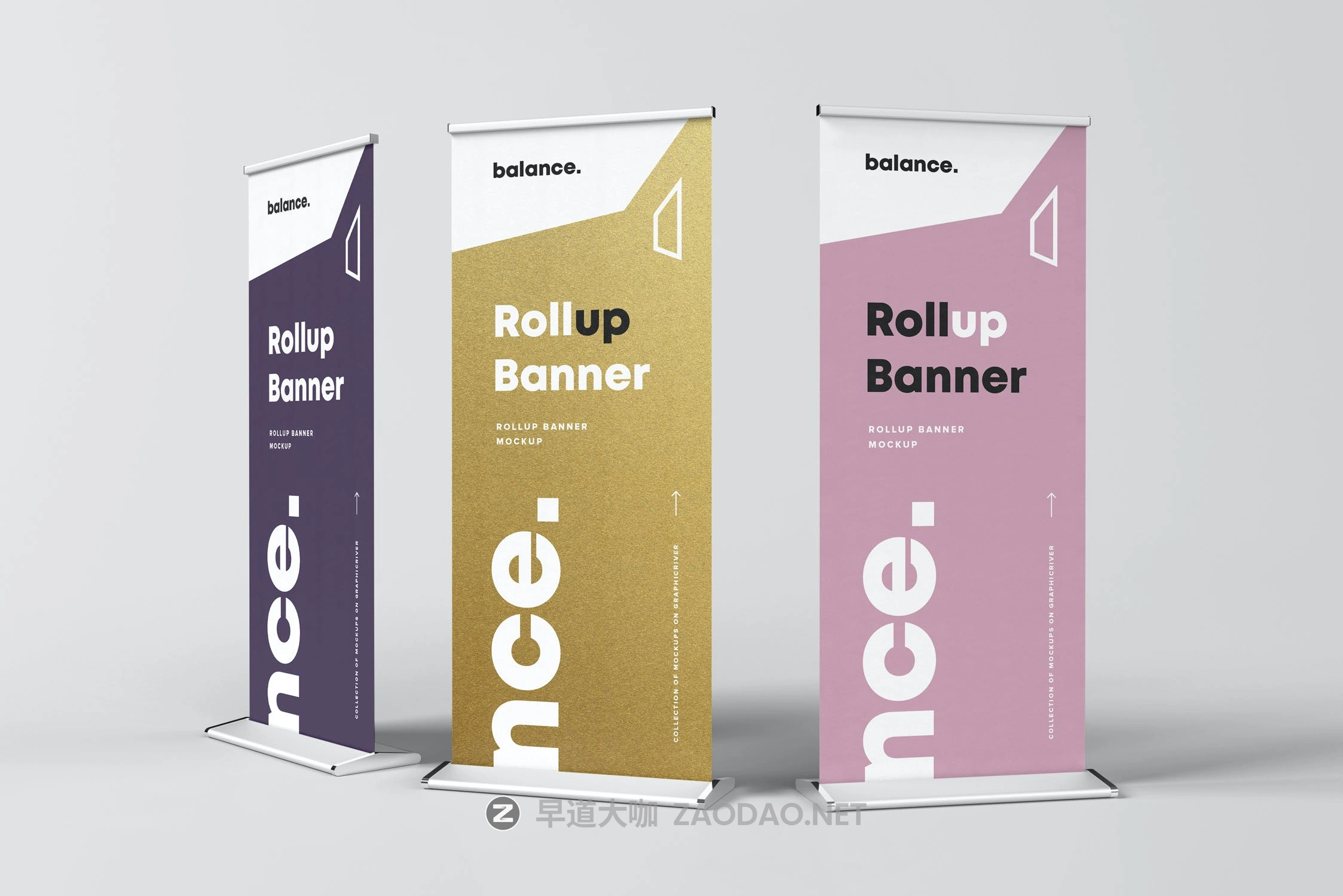 7款自立式易拉宝展架横幅海报设计展示样机模板 Roll Up Banner Mockup插图3 7款自立式易拉宝展架横幅海报设计展示样机模板 Roll Up Banner Mockup插图3