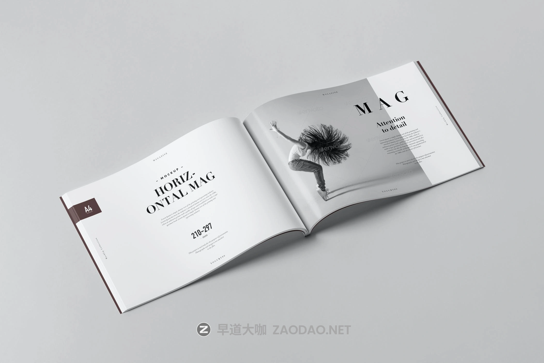 10款A4横版宣传画册杂志设计展示样机PSD模板 A4 Horizontal Magazine Mockup 3插图4 10款A4横版宣传画册杂志设计展示样机PSD模板 A4 Horizontal Magazine Mockup 3插图4