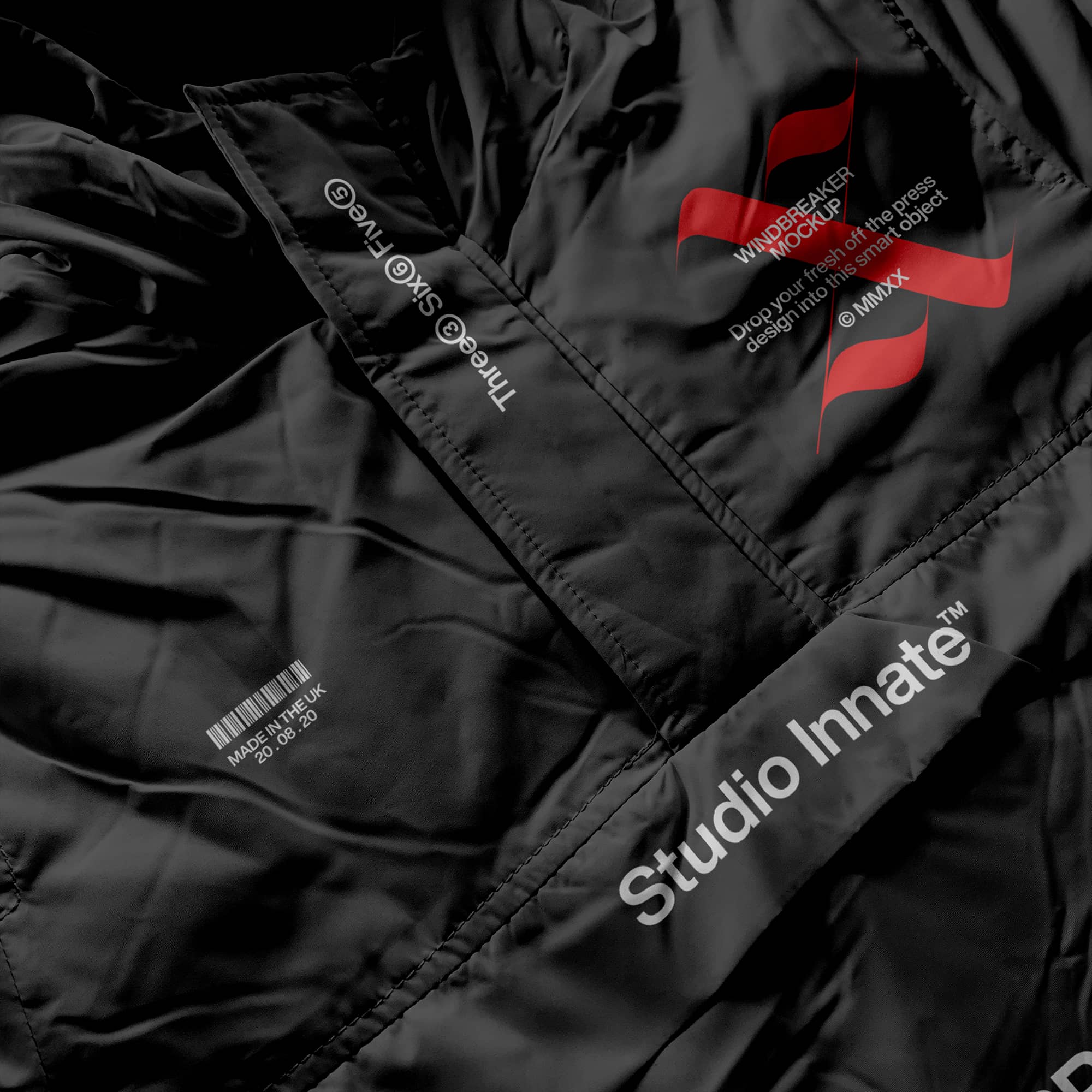 带帽风衣羽绒服设计展示样机模板合集 Windbreaker Jacket Mockup Bundle插图3