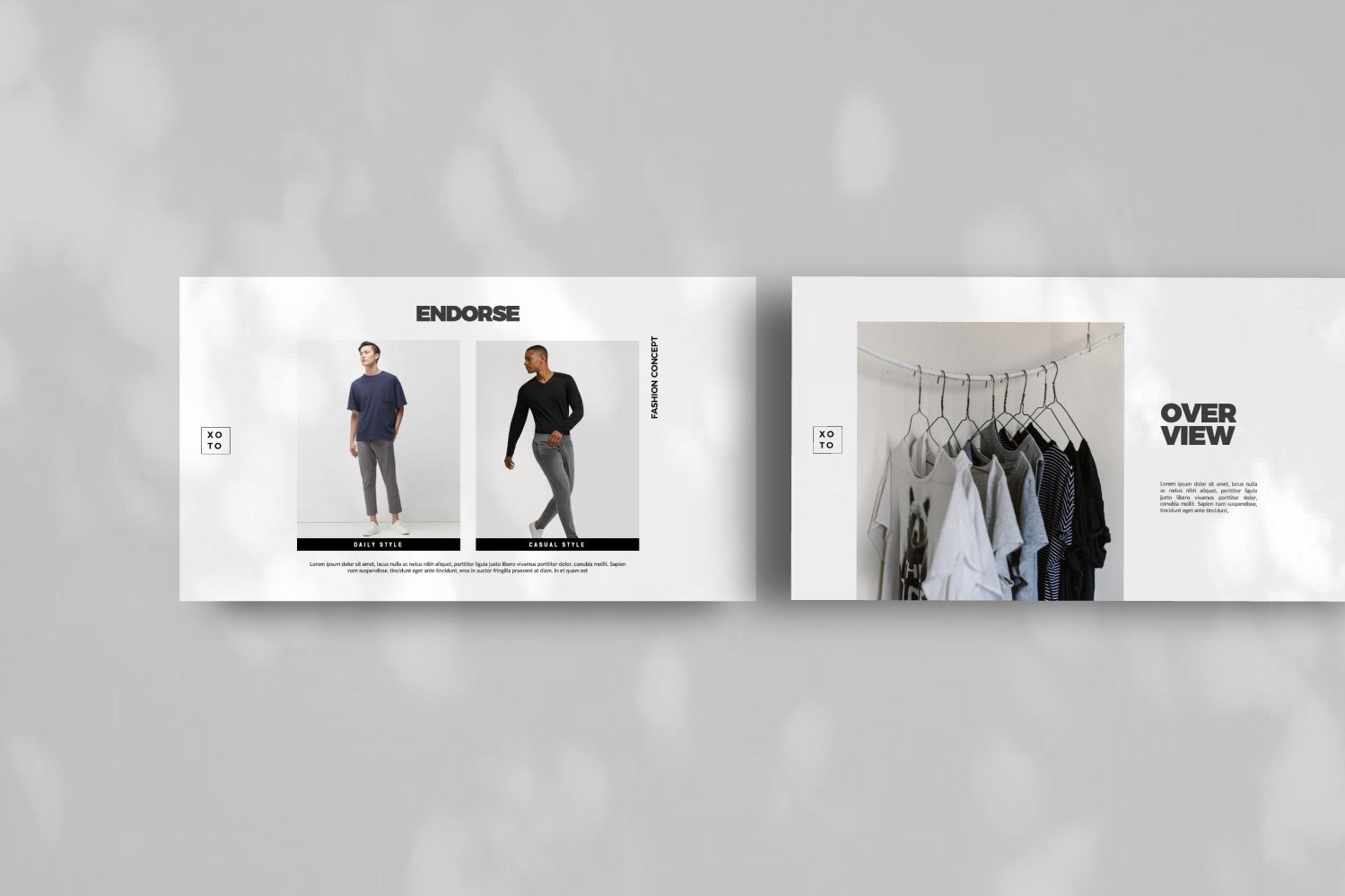时尚简约服装设计作品集演示文稿模板 Xoto – Fashion Minimal Powerpoint插图4