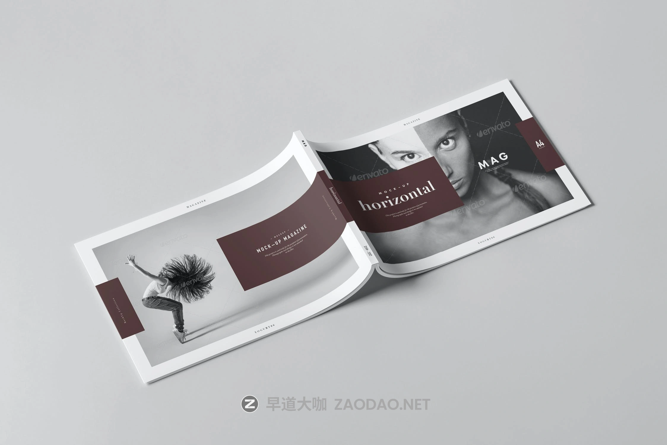 10款A4横版宣传画册杂志设计展示样机PSD模板 A4 Horizontal Magazine Mockup 3插图5 10款A4横版宣传画册杂志设计展示样机PSD模板 A4 Horizontal Magazine Mockup 3插图5